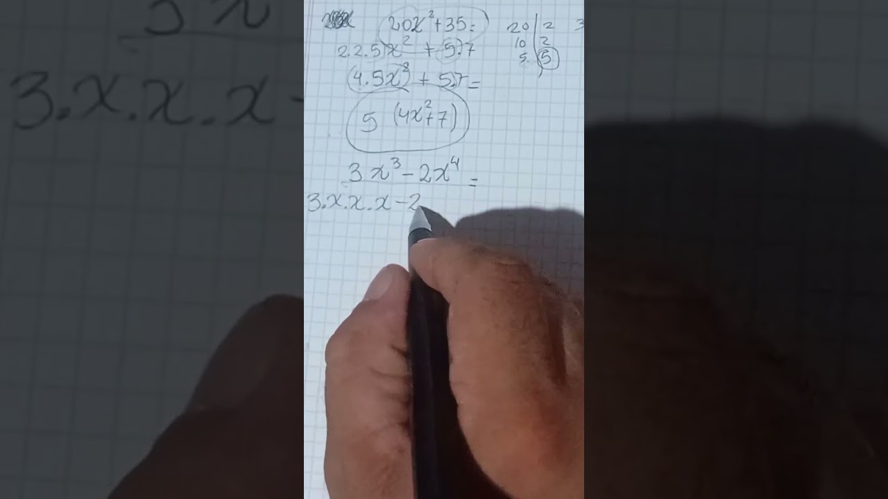 Factoreo de un polinomio, factor común #polinomios #matemáticafácil #maths 