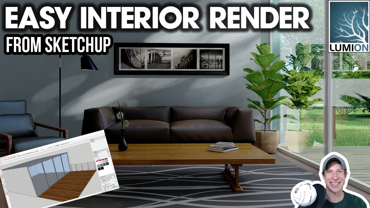 Easy INTERIOR RENDER in Lumion from SketchUp Model!
