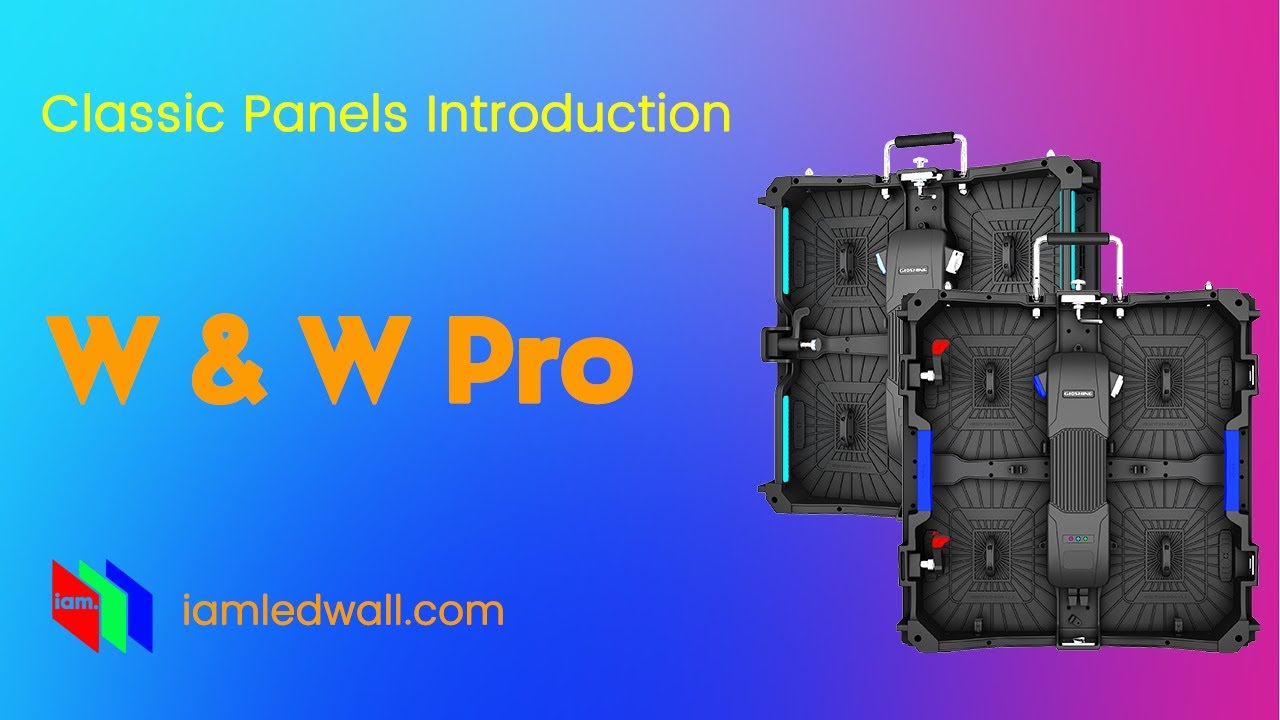 Gloshine W & W Pro series rental screen available in P2.9/P3.9 indoor