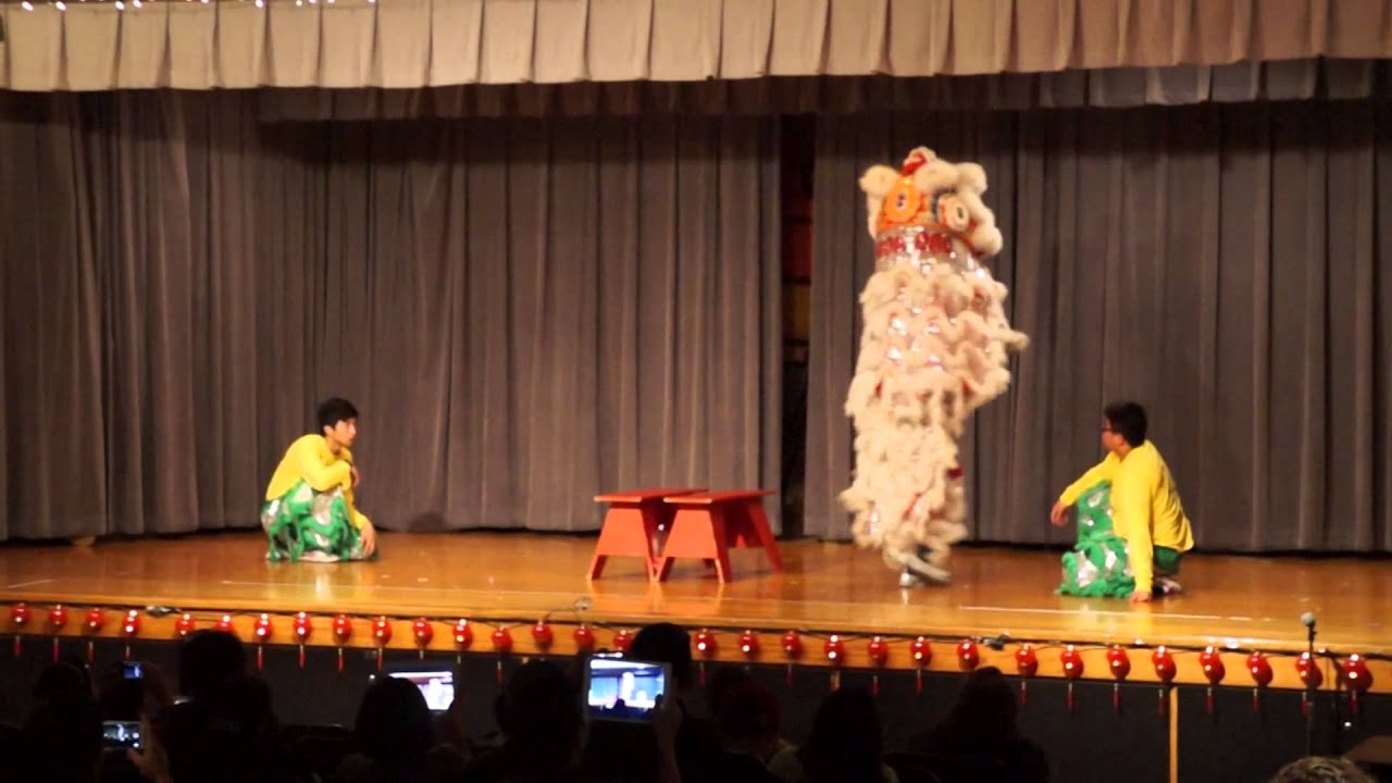 Hoa Dao Lion Dance 10 & 11 youngest pairs Parkview Elementary