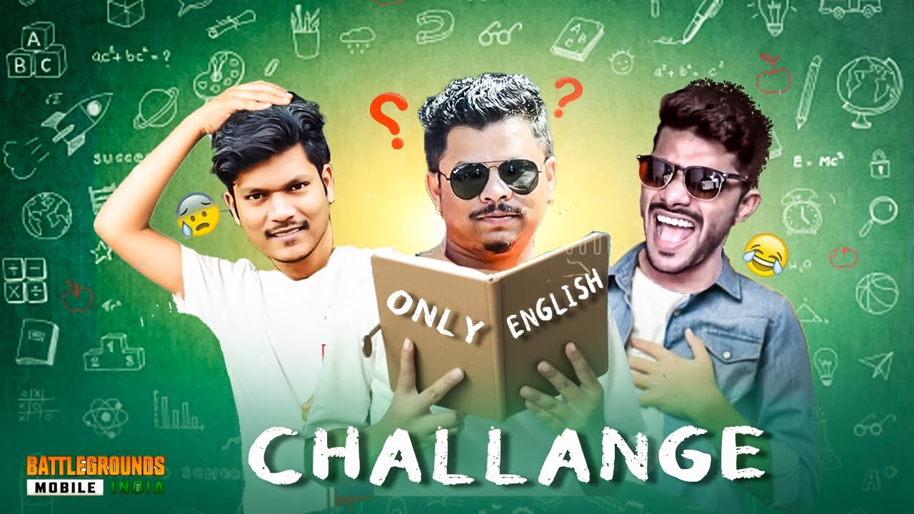 ONLY ENGLISH CHALLENGE IN BGMI #shreemanlegend