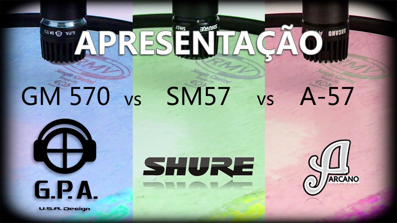 Shure SM57 vs GPA GM570 vs Arcano A-57 (01/02)