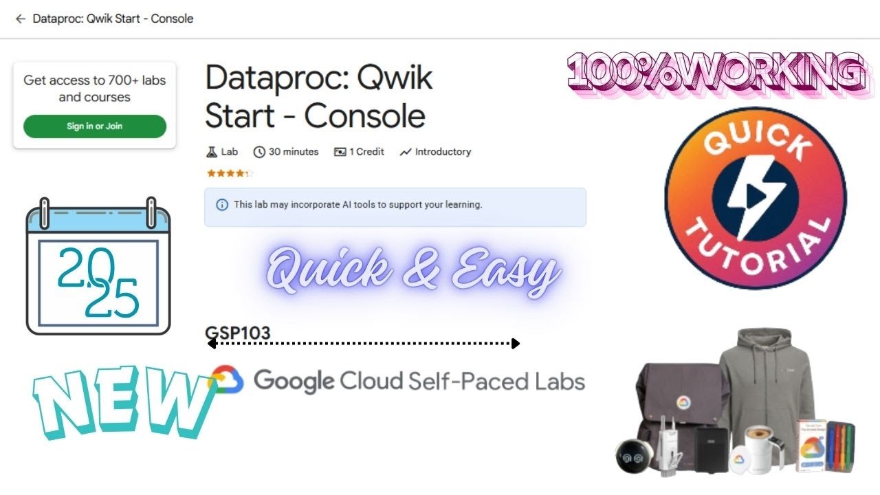 [НОВОЕ] Dataproc: Qwik Start — Консоль | GSP103 | Краткое руководство || #qwiklabs #arcade #qwikl...