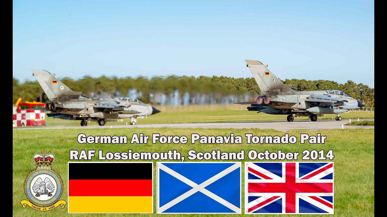 German Panavia Tornado Pair - Noisy Departure RAF Lossiemouth