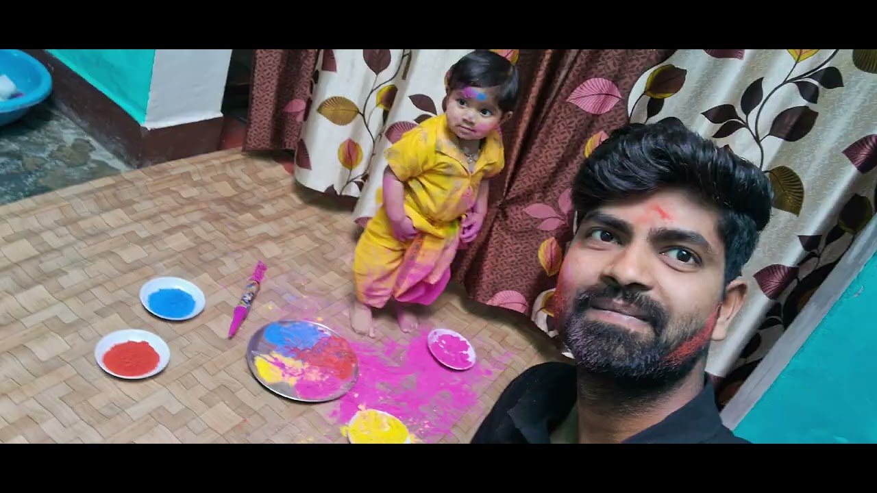 25 मार्च 2024 pihu ki video holi ki happy Holi 