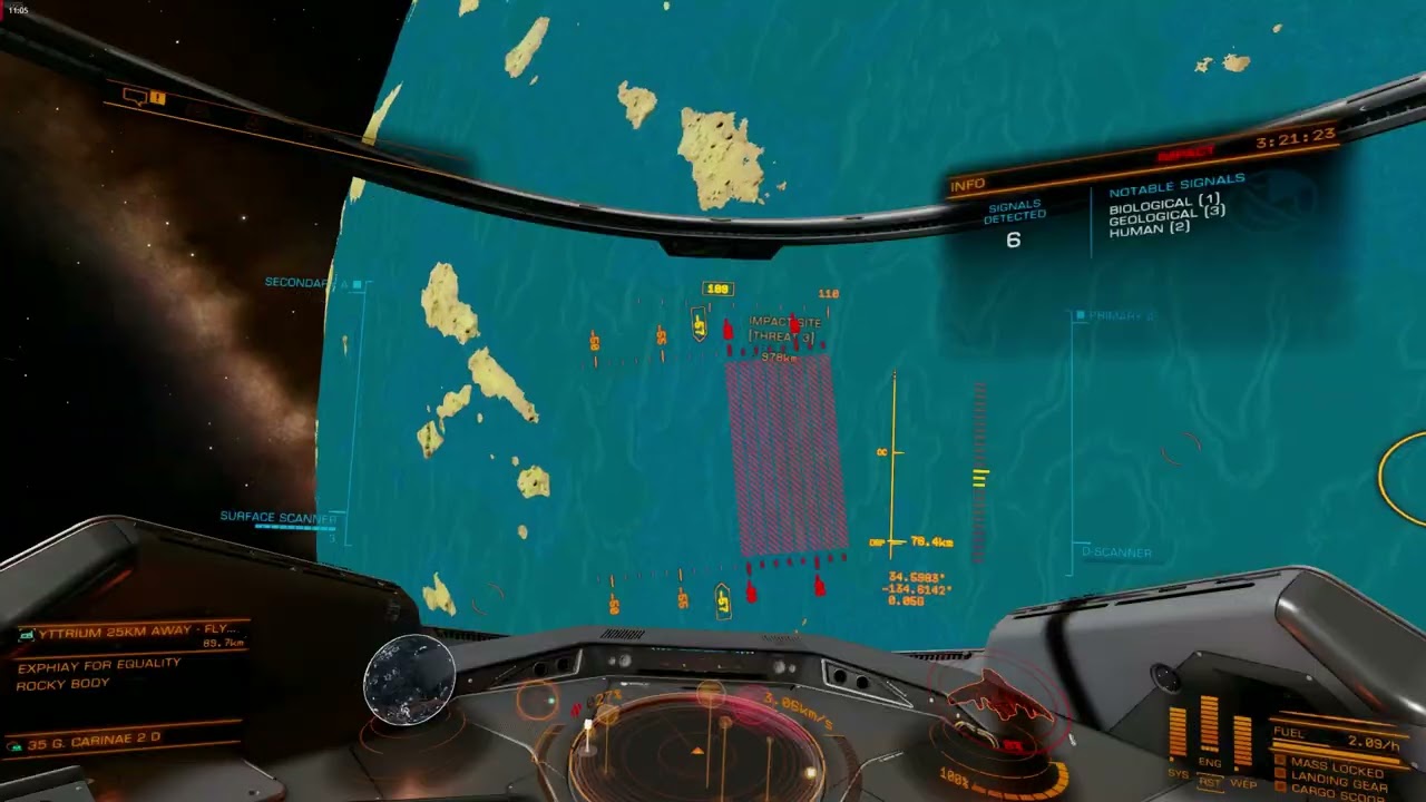 Elite Dangerous - raw materials grind 35 G. Carinae (brain tree farms)