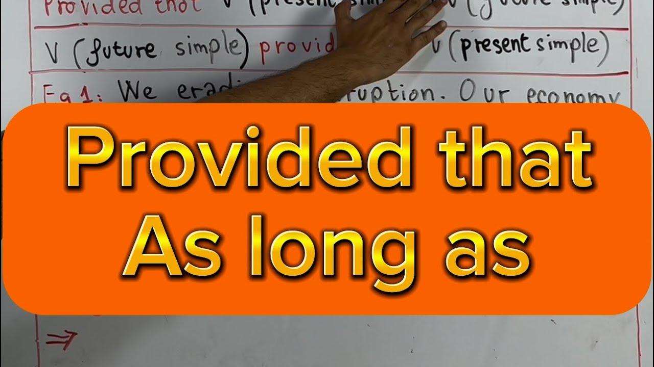 Provided that / As long as (التعبير عن الشرط بالإنجليزية)  #bacdz #bac2024 #english