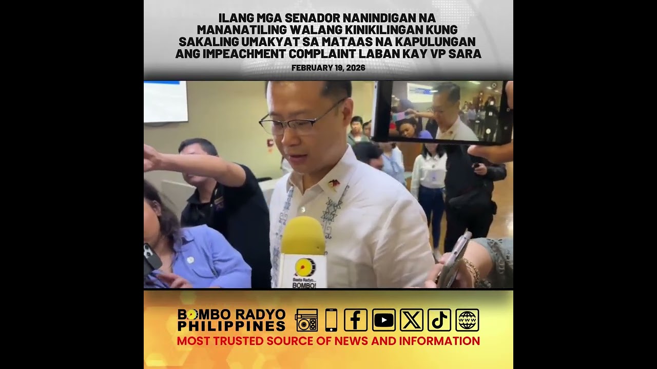 Mga Senado mananatiling walang kinikilingan sakaling umakyat ang impeachment complaint vs. VP Sara
