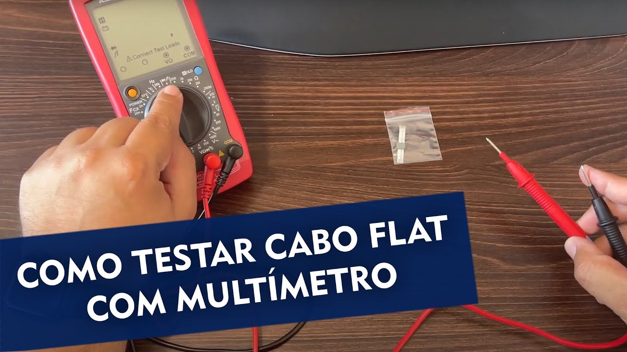 Como medir um cabo flat? Teste de continuidade no Mult&iacute;metro!