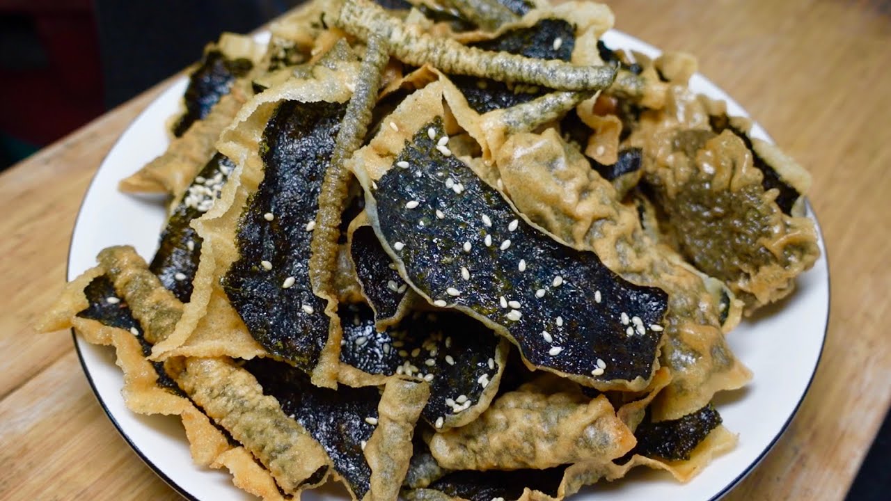 香脆紫菜饼🧧新年必吃年饼之一，非常酥脆又好吃，做法简单零失败💯☺️Crispy seaweed popiah🧧One of the must-eat New Year's biscuits