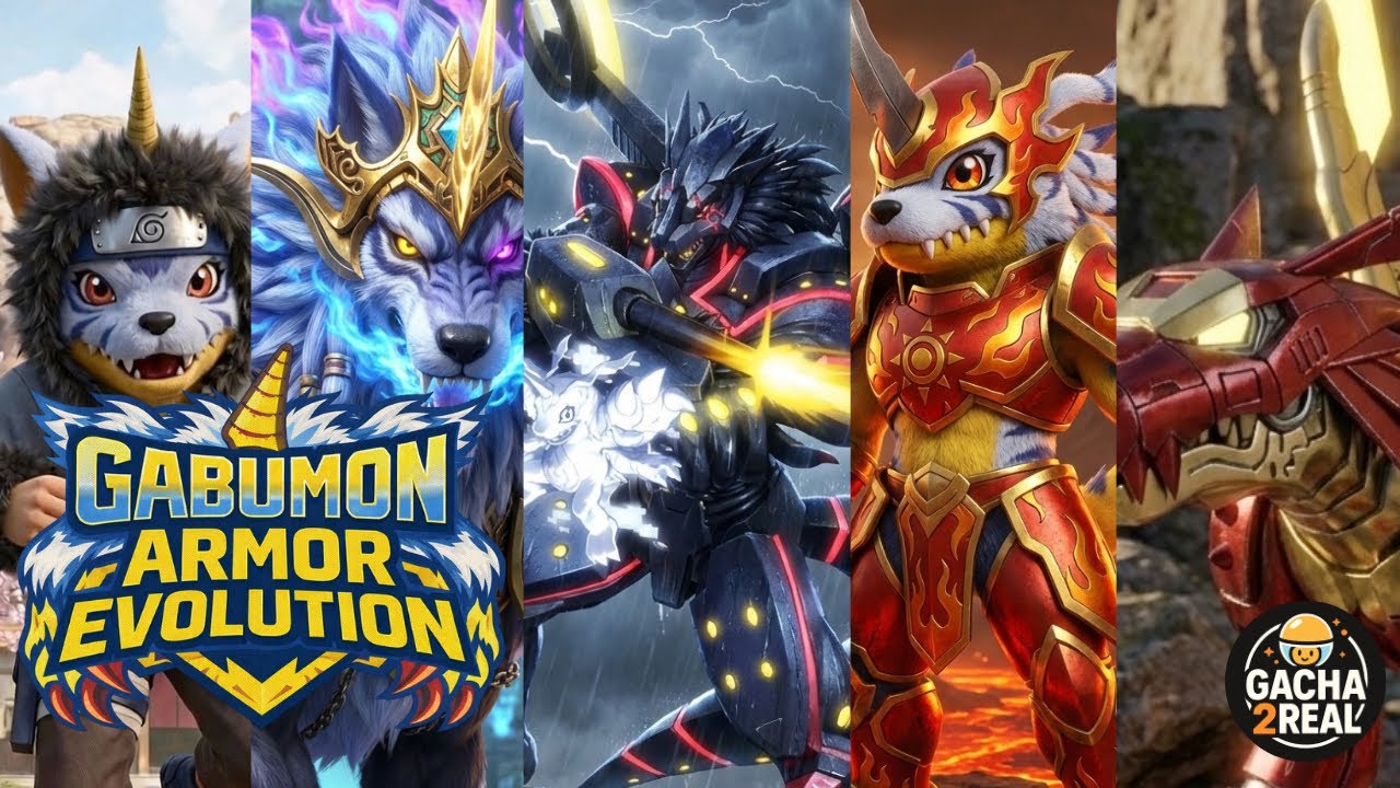 ARMOR EVOLUTION｜ Gabumon with armor changes everything#digimon #數碼寶貝 #gabumon 