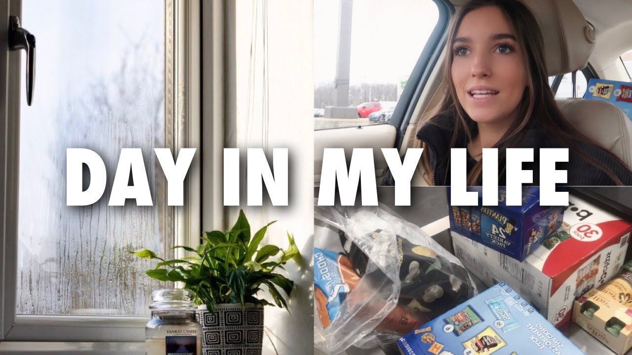 DAY IN MY LIFE : haircut, un-packing at college, monthly calendar & grocery shopping