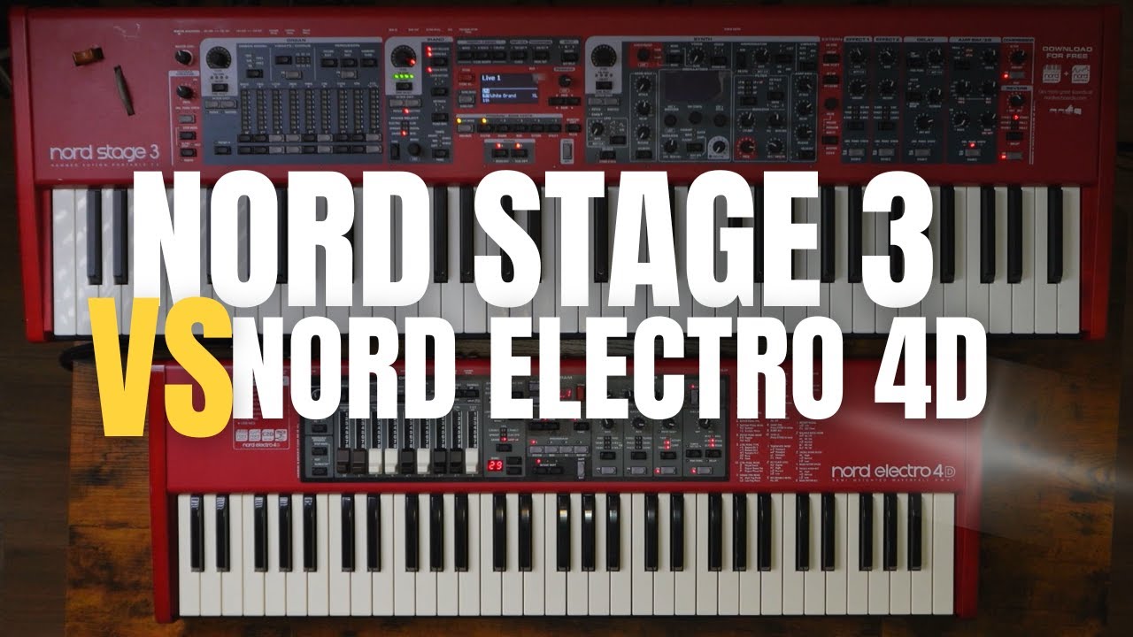 Nord Stage 3 VS Nord electro 4D Coloquei eles lado a lado!