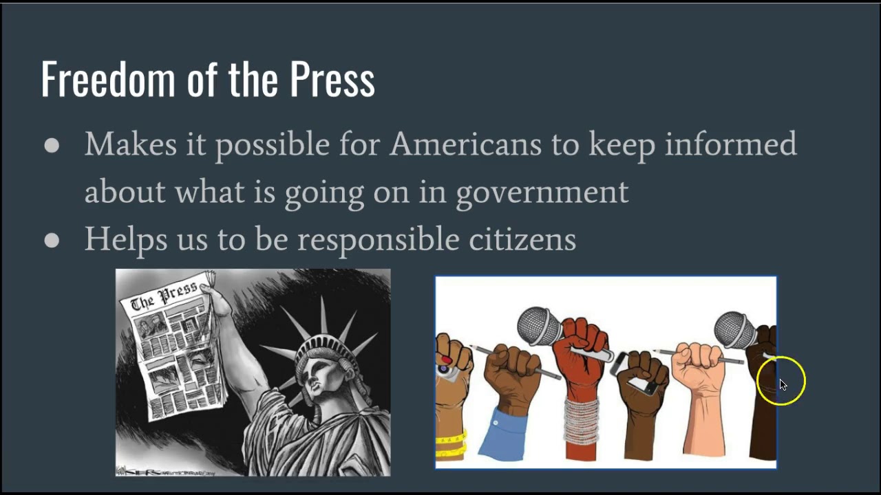 Freedom of the Press and Right to Assemble