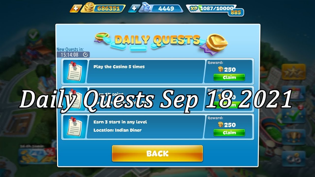 Cooking Fever Daily Quests 20210918
