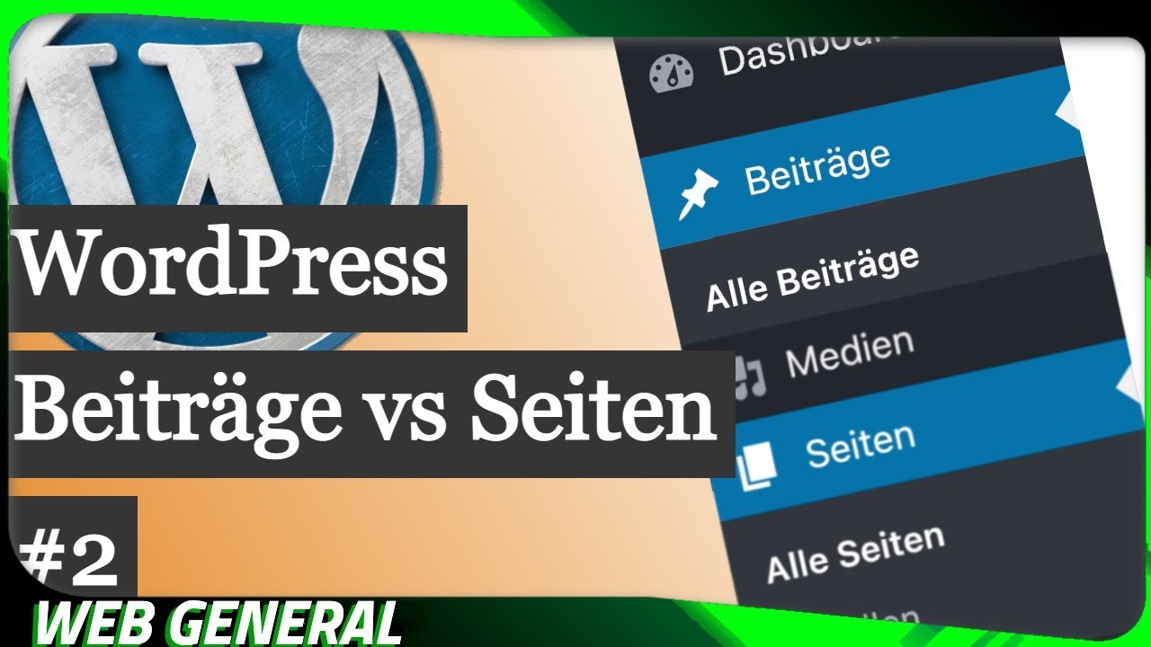 WordPress: Wann Seiten & wann Beitr&auml;ge erstellen + Kategorien