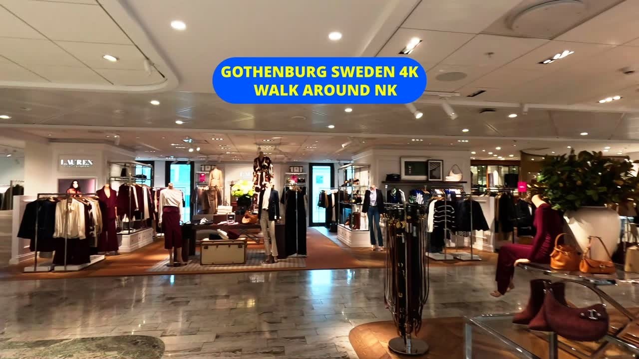 Gothenburg Sweden 4K – Exploring NK & City Life
