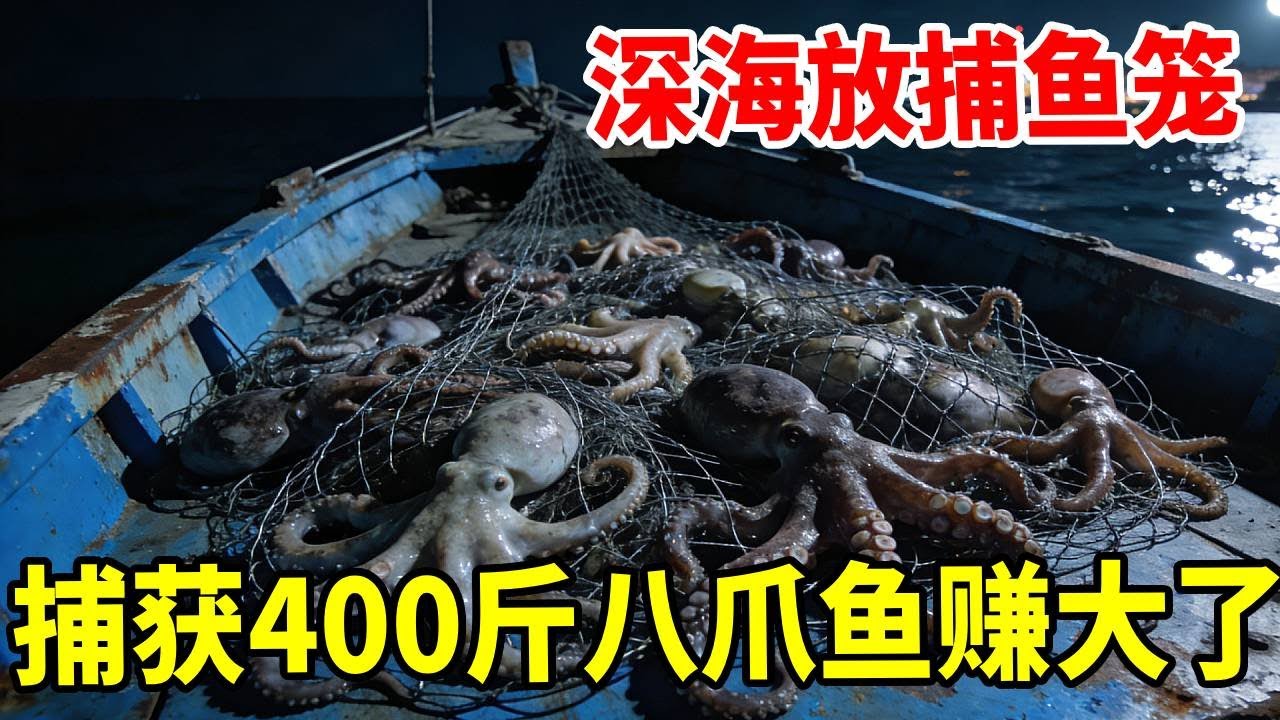 上一次放笼子收获四百斤八爪鱼，这次带700个去放，看能收获多少   #赶海  #海鲜 #户外