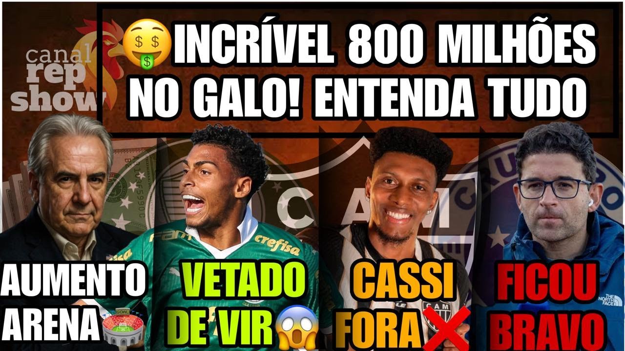 😱ÍNCRIVEL 800 MILHÕES NO GALO🔥VETADO DE VIR PRO GALO❌CASSIERA FORA🔝SAMUKA APELOU😱ARENA VAI AUMENTAR