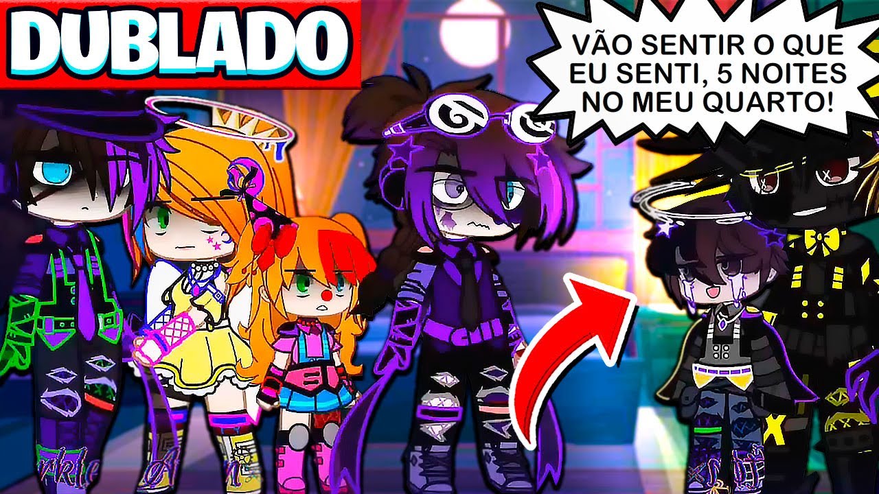 FAMÍLIA AFTON PASSA 5 NOITES NO QUARTO DO CHRIS ! MINI FILME GACHA CLUB