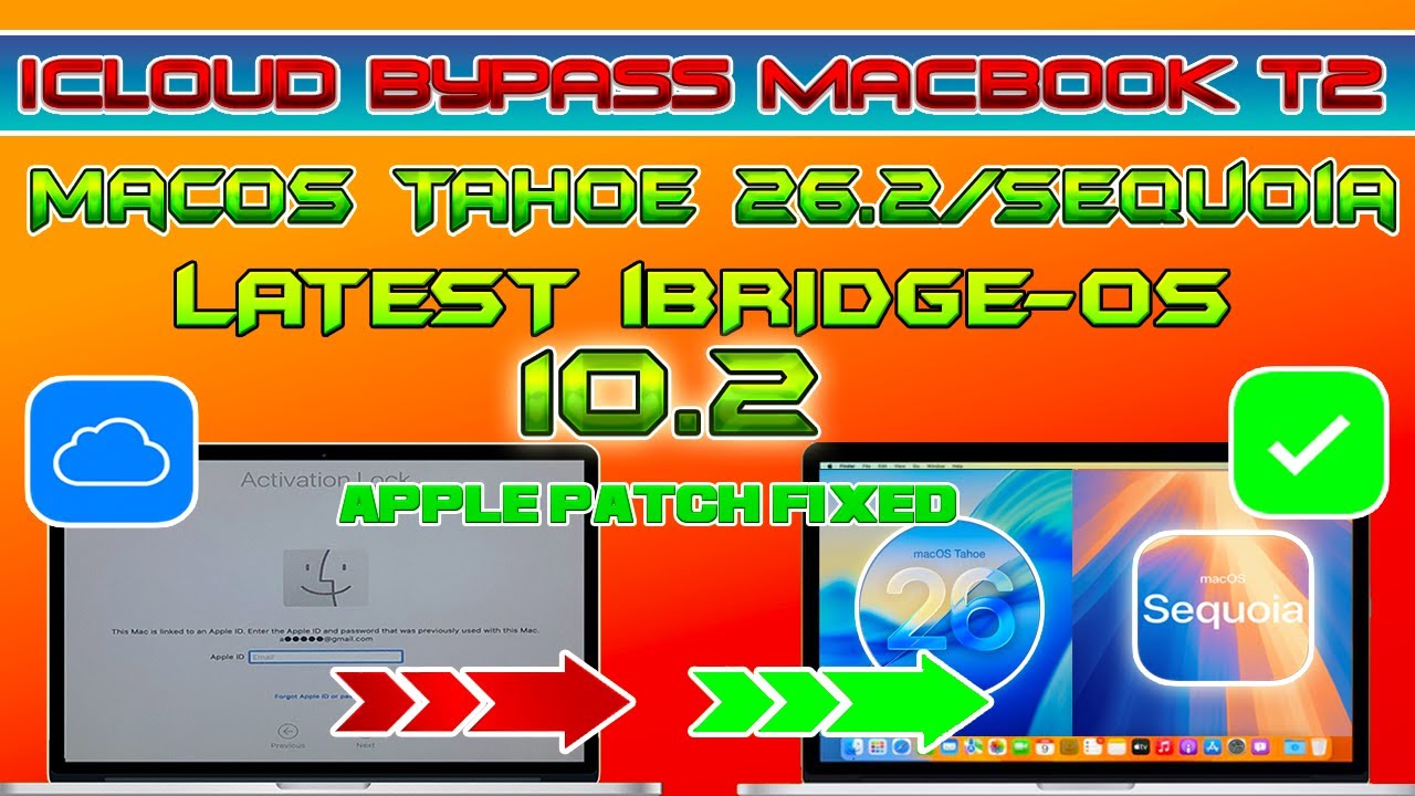 ✅ Apple Patch исправил проблему с обходом привязки iCloud на Macbook T2 на новой версии iBridgeOS...
