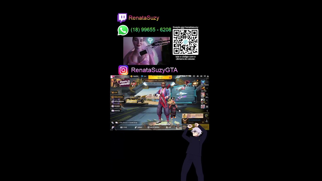 😈🔥 FREE FIRE AO VIVO 😈🔥 LIVE VERTICAL ( SHORTS ) - #shorts #short #shotsfeed / JOGANDO COM INSCRITOS
