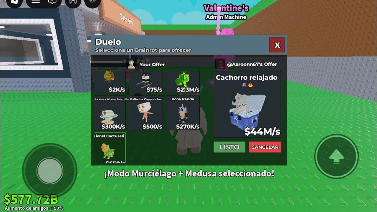PvP en roba un Brainrot y nuevo juego