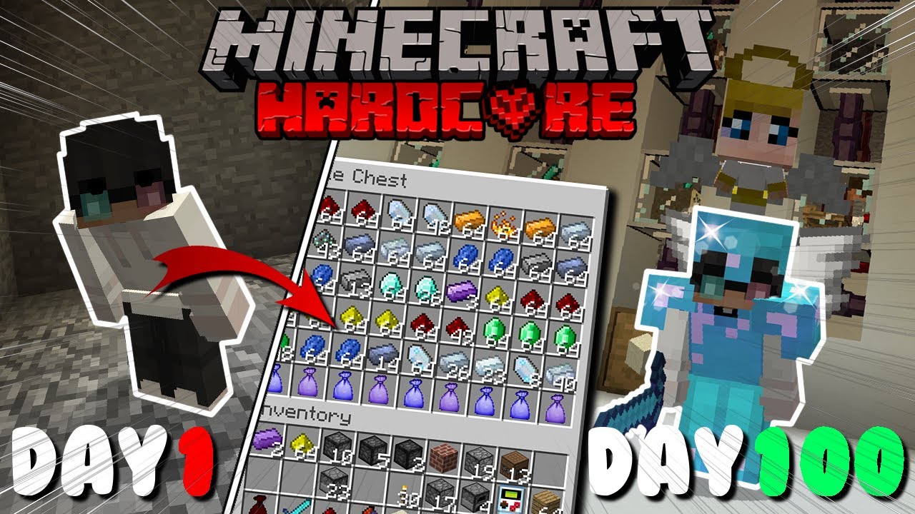 I Survived 100 Days In Hardcore Minecraft Stoneblock