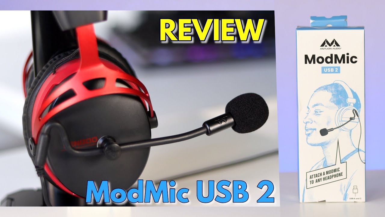 Micrófonos ANTLION AUDIO ModMic USB 2 con Cancelación de ruido Para Computador, Smartphone & Tablet