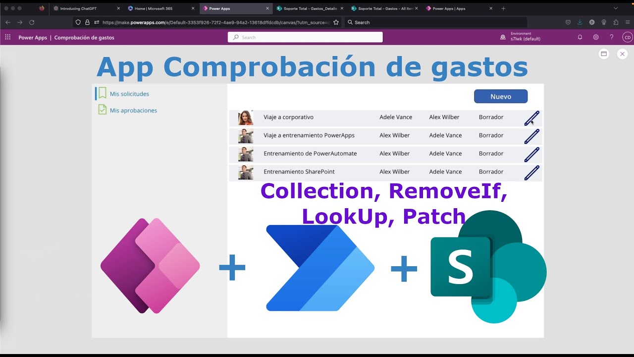 Curso Power Apps - Edición de colección y navegación en registros ya guardados - Parte 5