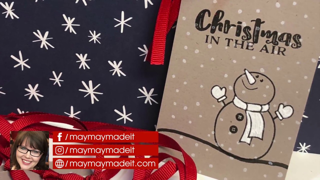 1 Sheet of Cardstock, 30 Minutes, 8 Tags for Christmas