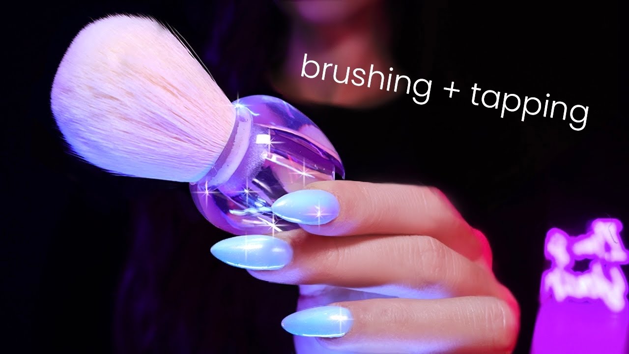 [ASMR] Gentle Face Brushing & Tapping For Deep Sleep (No Talking)