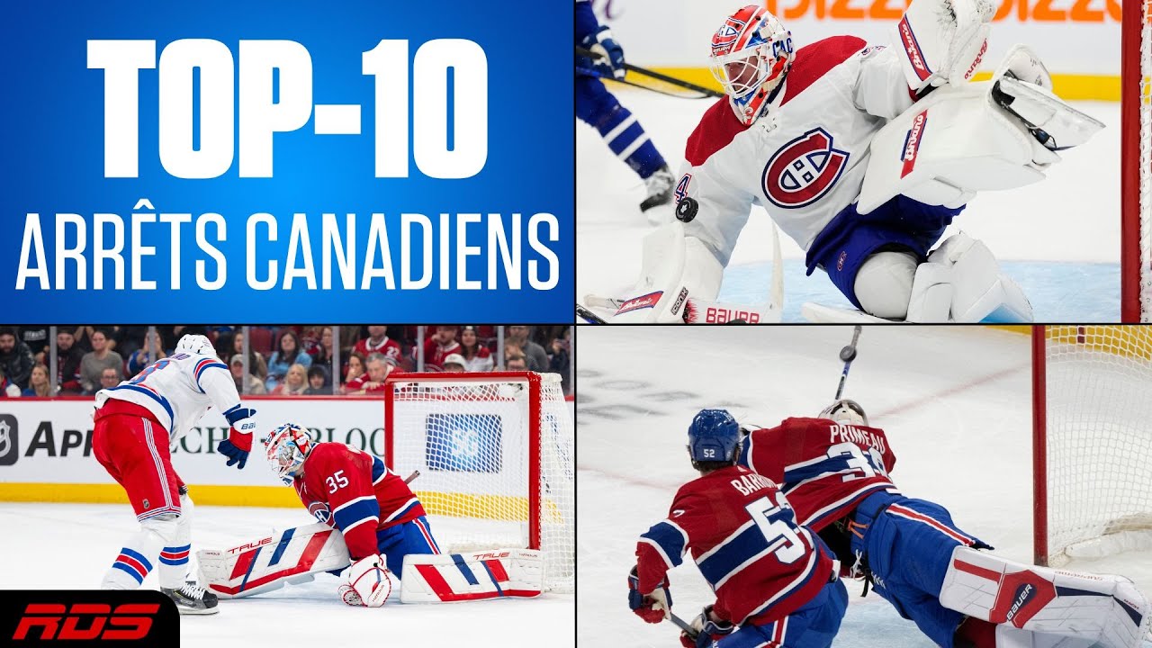 Top-10 arrêts spectaculaires des gardiens des Canadiens en 2023-2024