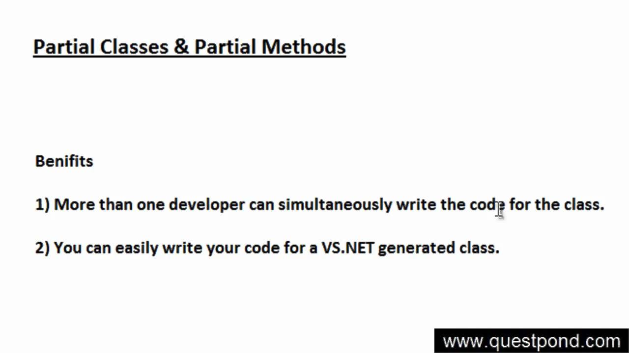 Knowledge Sharing session by Developers :- What are partial classes - by Chintan shah