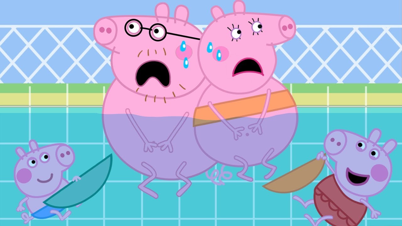 Peppa and George stole underwear a pool? | Peppa Pig Funny Animation