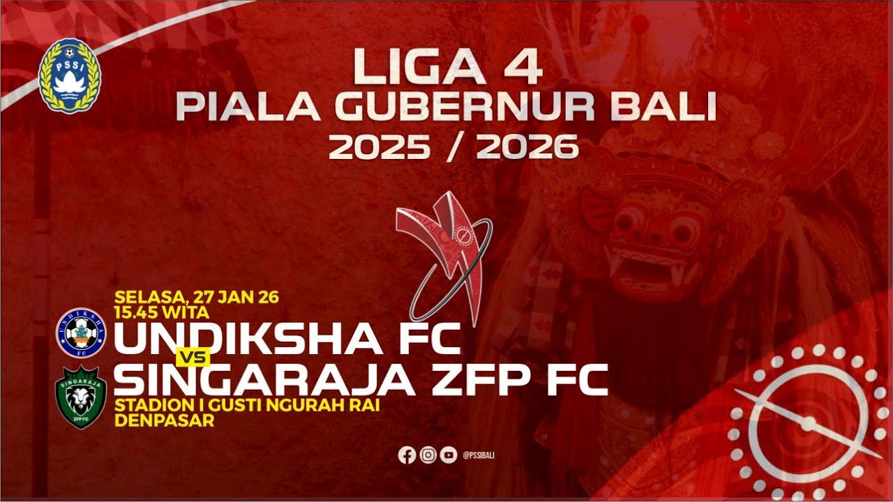 [LIVE] UNDIKSHA FC vs SINGARAJA ZONA FAIRPLAY FC  | LIGA 4 PIALA GUBERNUR BALI 2025-2026