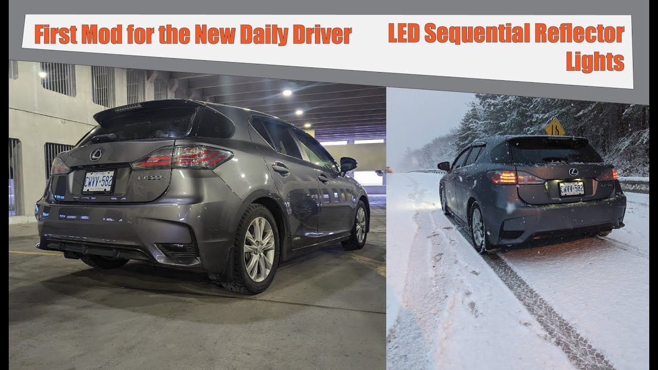 Lexus CT200H LED Sequential Reflector Lights