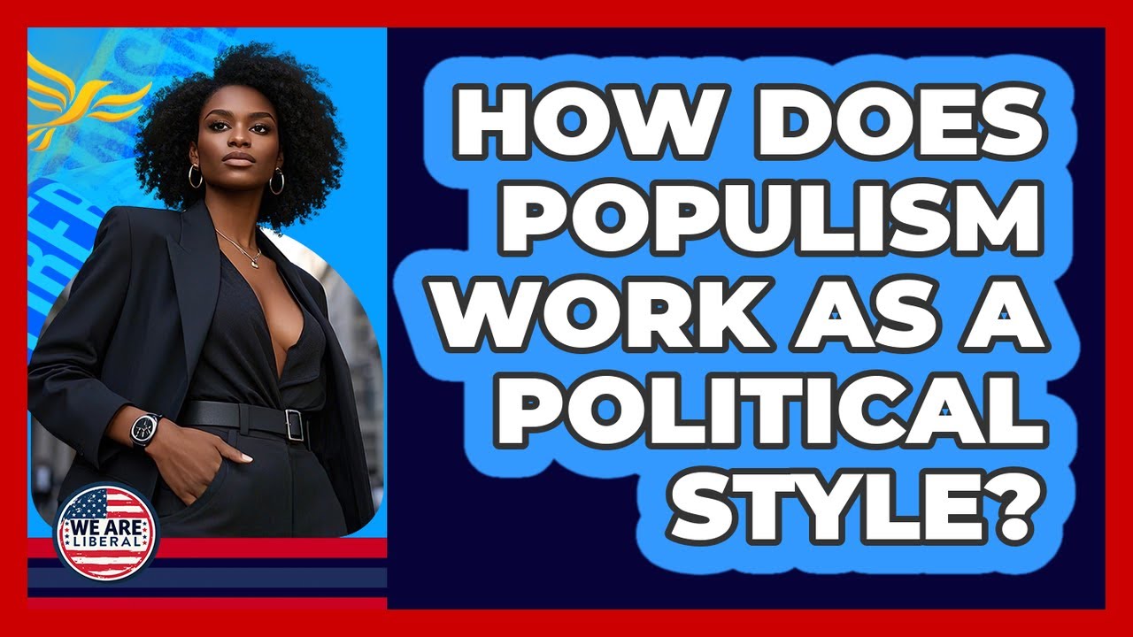 How Does Populism Work As A Political Style? - We Are Liberal