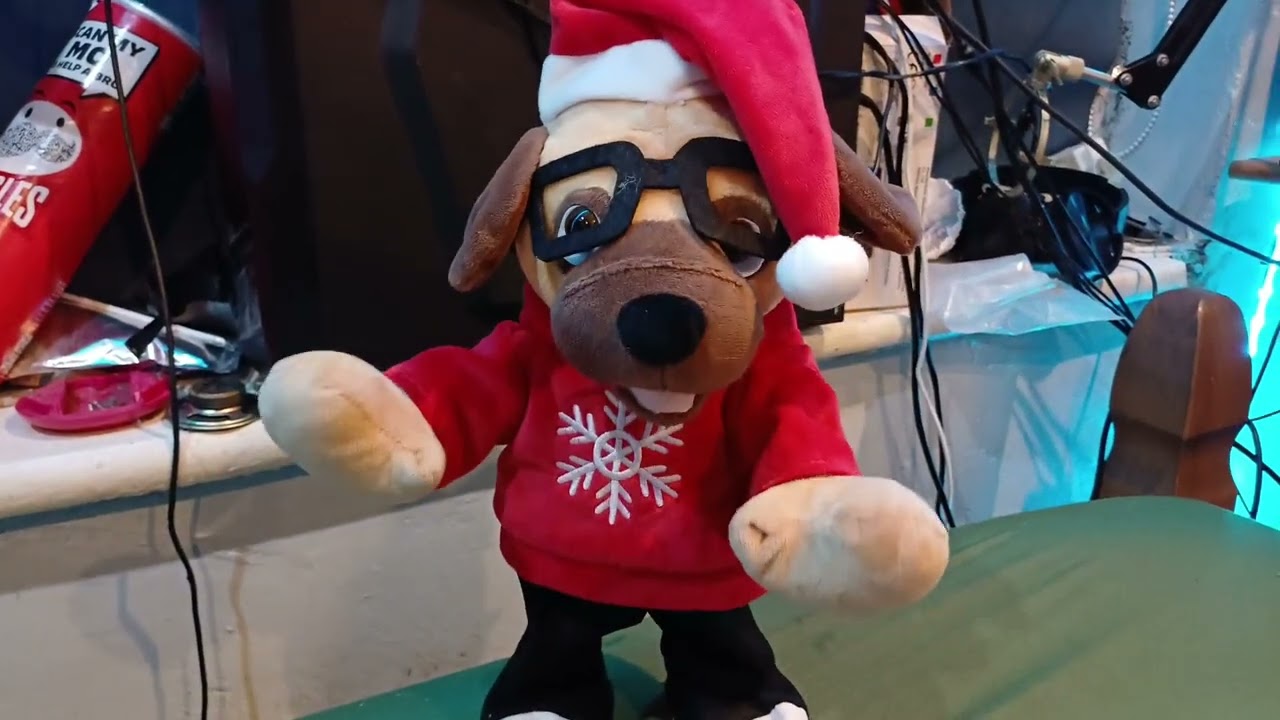 Sound N Light Singing Christmas Dog 