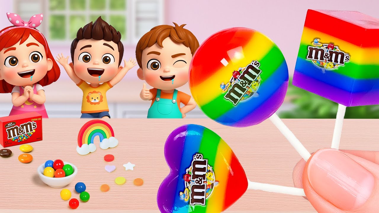 Miniature Rainbow Jelly Decorating 🌈 Amazing Mini Rainbow M&M Jelly Tutorial Ideas 💕 Little Yummy