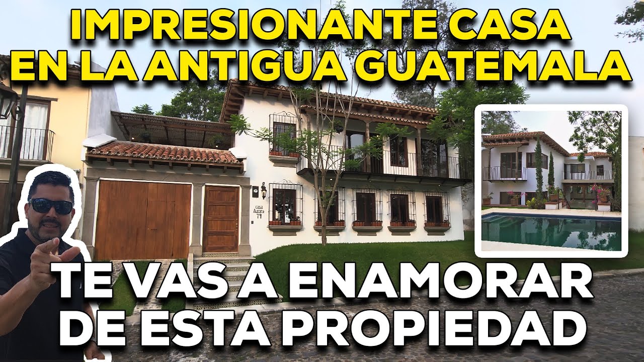 IMPRESIONANTE CASA EN VENTA EN ANTIGUA GUATEMALA,  CON FINOS ACABADOS DE LUJO