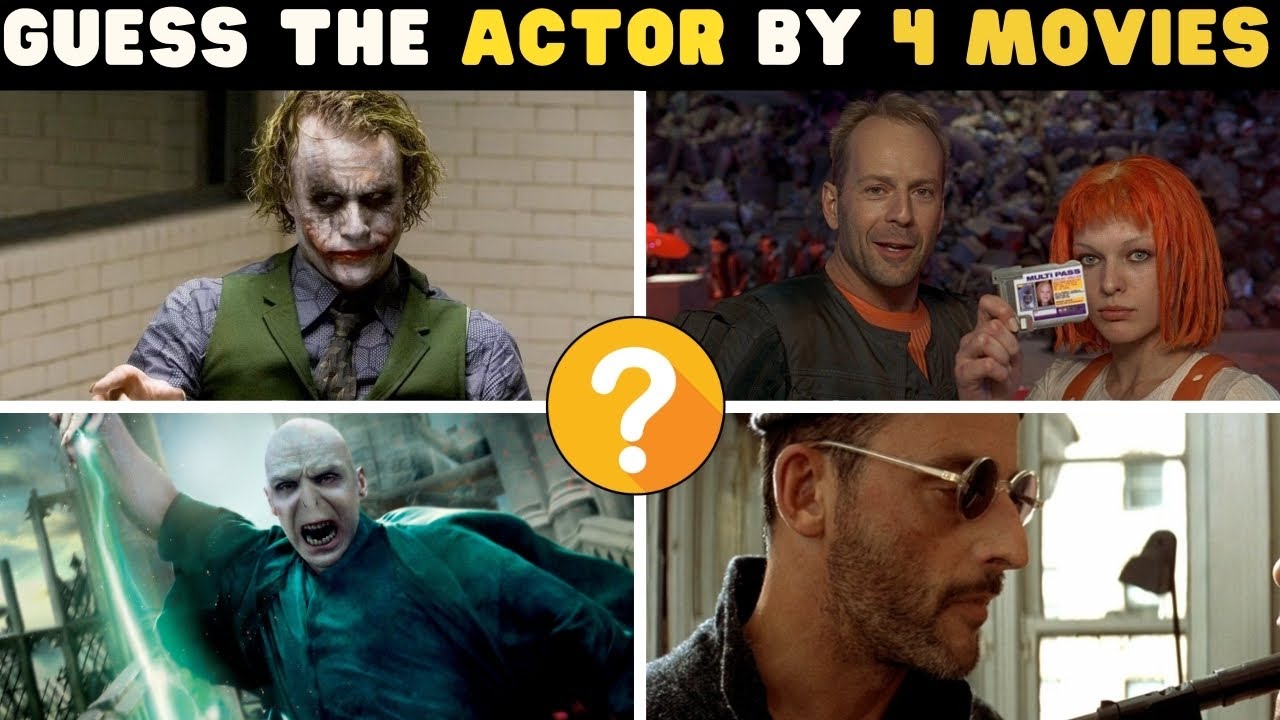 4 Movies with 1 Actor - Can you guess who's been in all 4 films? MOVIE QUIZ