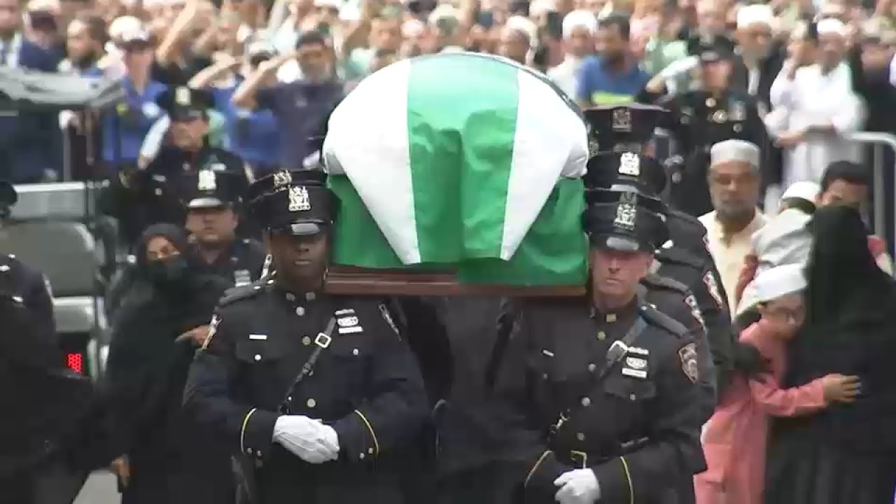 Funeral held for slain NYPD officer Didarul Islam