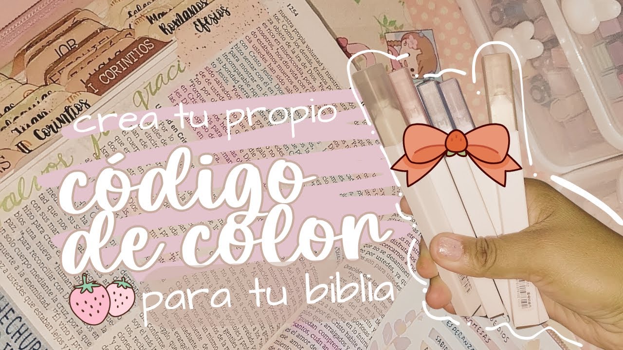 🌸 crea tu propio código de color para tu biblia🌸