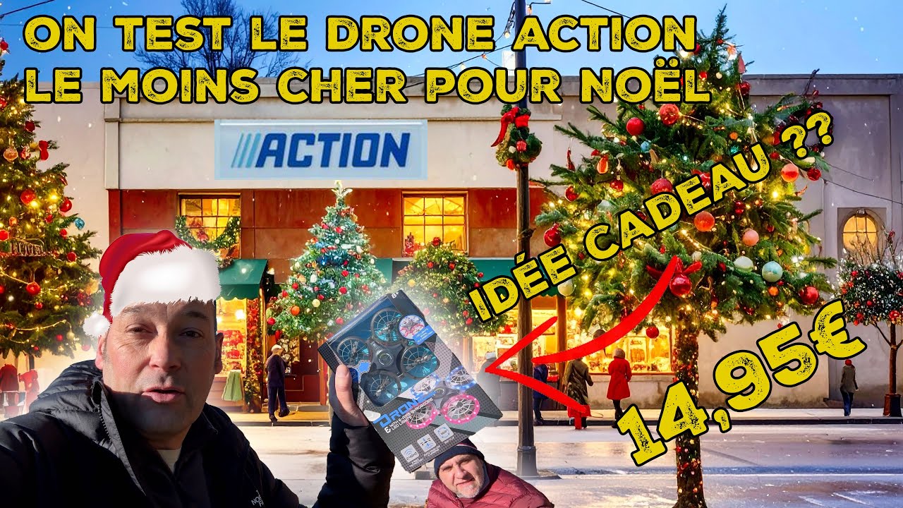 On teste le DRONE à 14,95€ de chez ACTION 😱 ! Bonne surprise ou jouet gadget ?