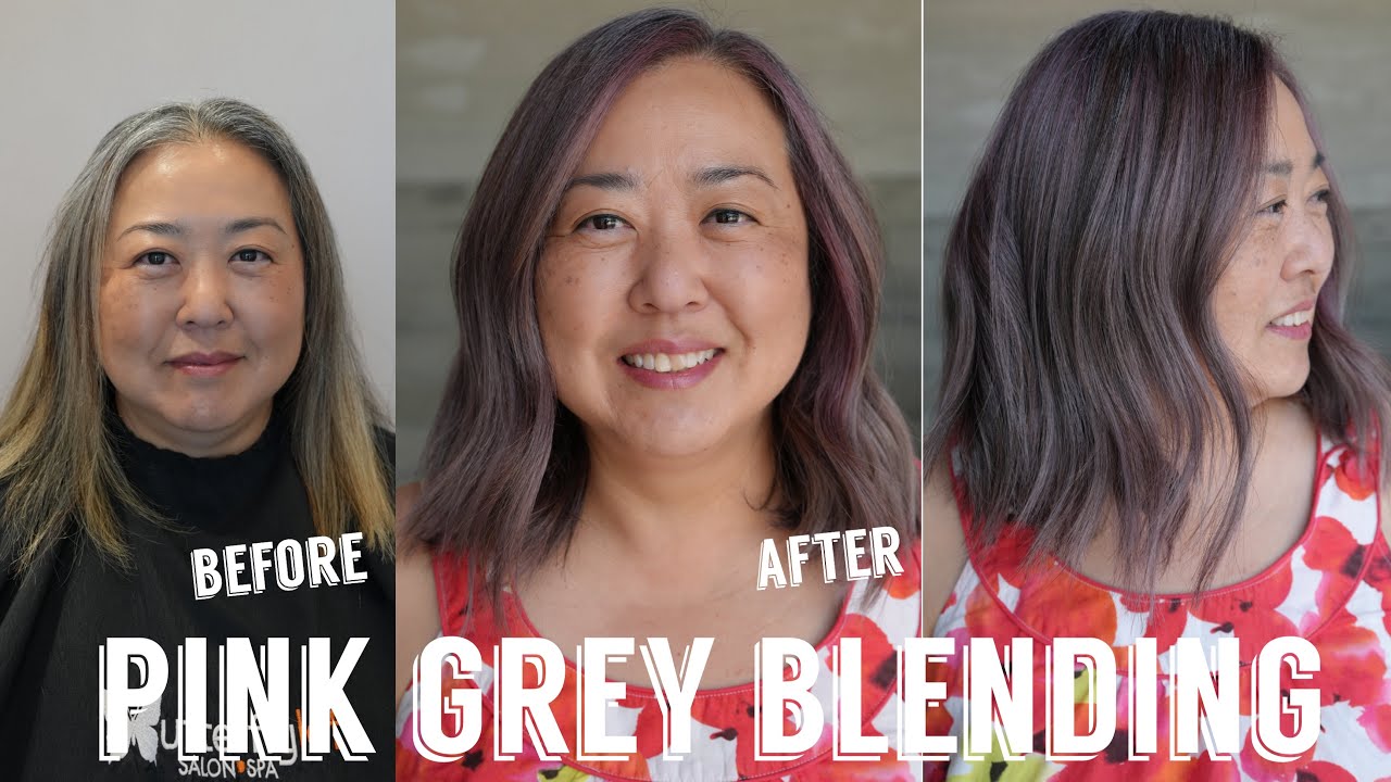 Hair Transformations with Lauryn: Grey Blending with Pink Ep. 201