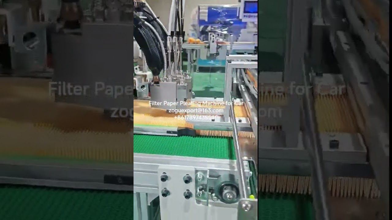 Automatic cross cutting Filter Paper Pleating Machine for Car zoguexport@163.com +8617897435530