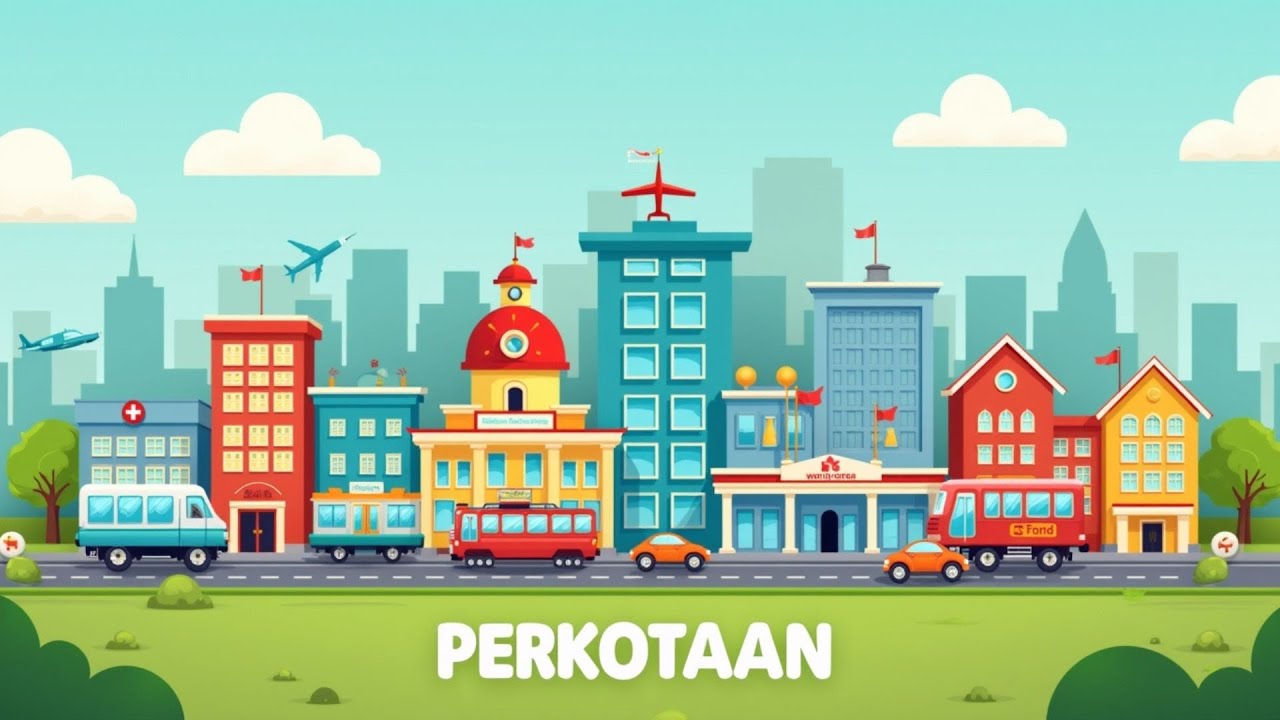 LAGU ANAK ANAK | PERKOTAAN | BANGUNAN DI KOTA DAN FASILITAS UMUM
