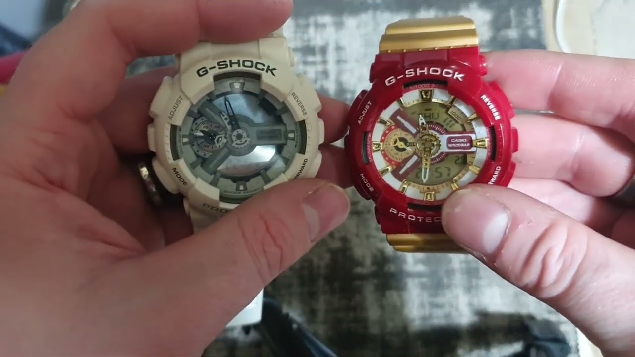 Сравнение оригинального Casio G-Shock GA-110 и его копии спустя 14 лет от начала производства