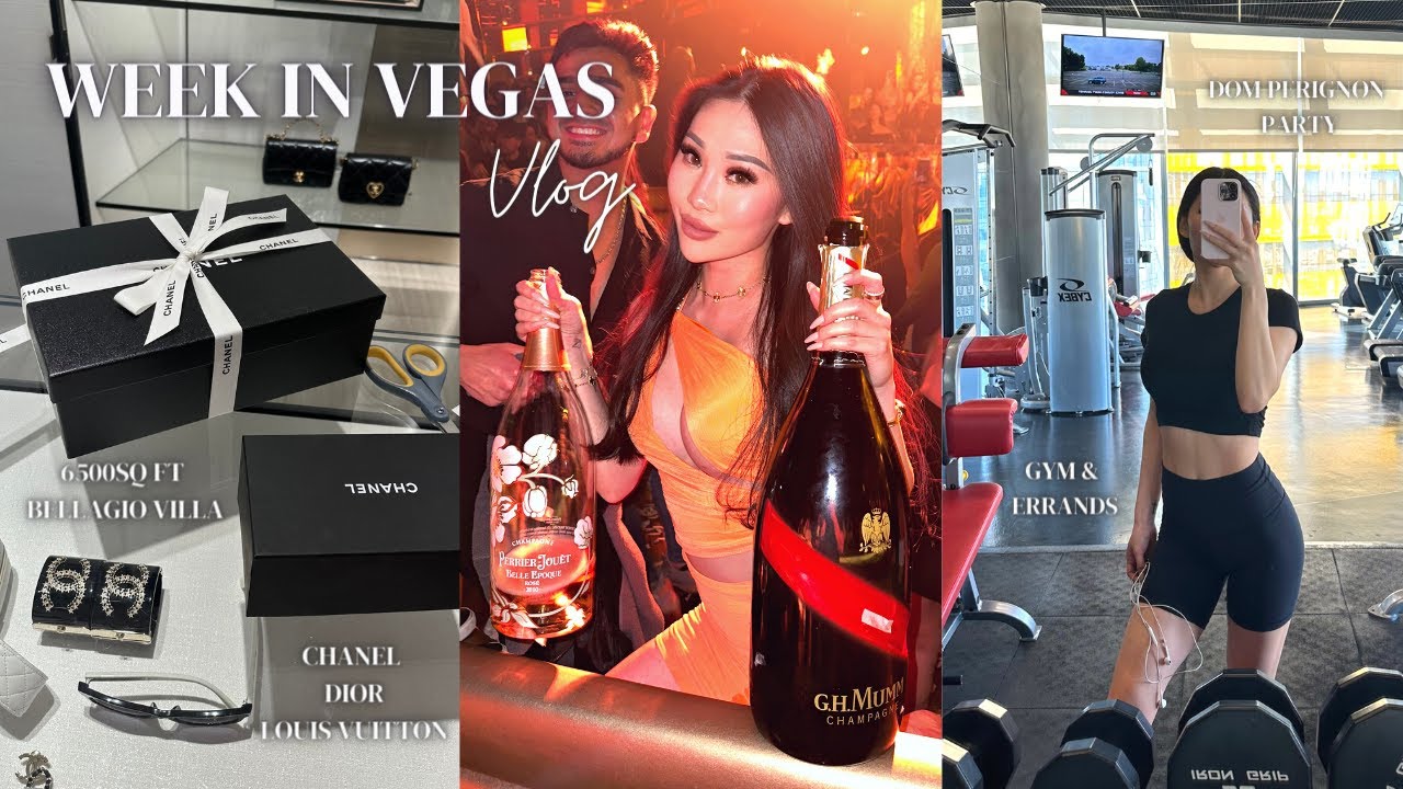 Vegas Vlog | Chanel, Louis Vuitton, Dior Shopping, 6500sqft Bellagio Villa, Target Haul